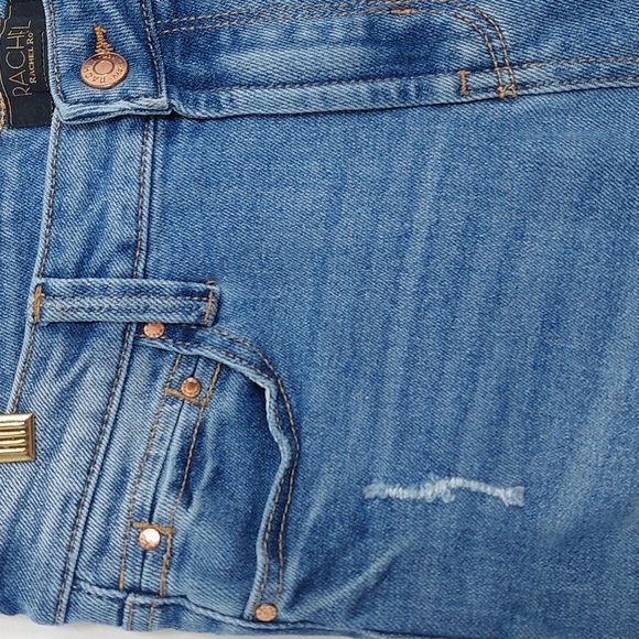 Rachel Roy Women's Size 8/29 Jeans Distressed Medium Wash High Rise - Picture 3 of 13